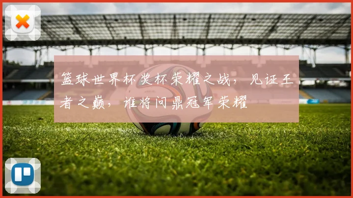 篮球世界杯奖杯荣耀之战，见证王者之巅，谁将问鼎冠军荣耀